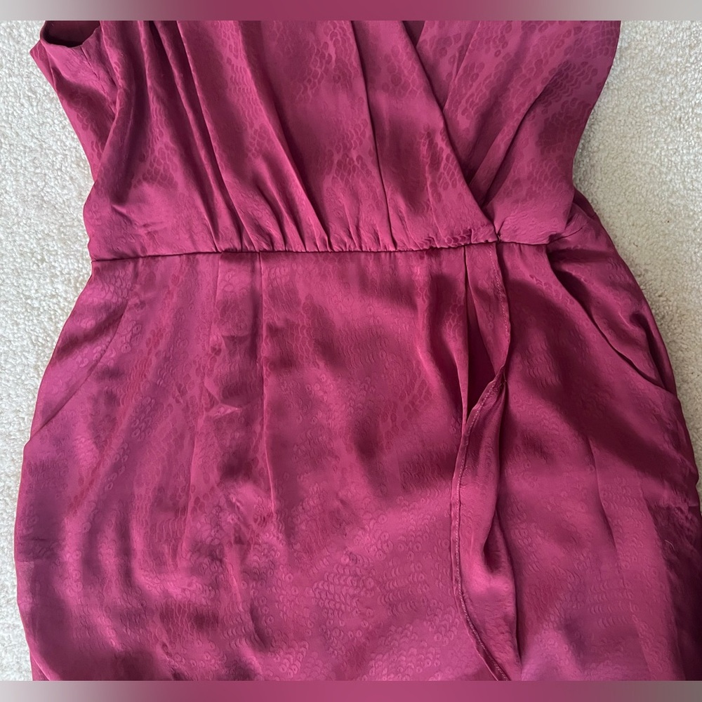 Greylin Red Wine Halter Mini Dress Large - Picture 5 of 7